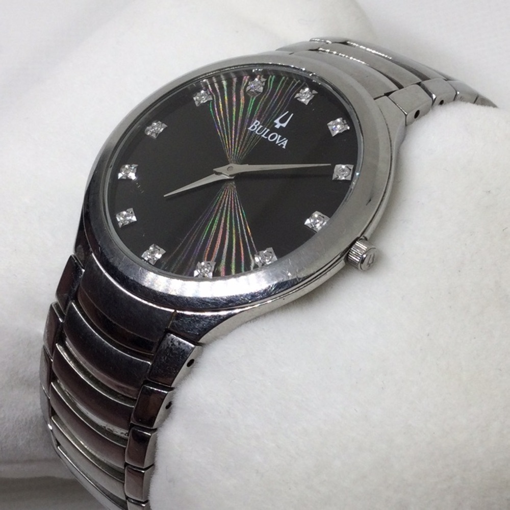 Silver Bulova Watch - Cool Band